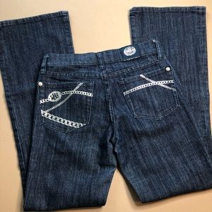 Rock & Republic Dark Wash Flare Bootcut Denim Jeans Size 27